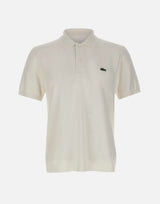 LACOSTE Polo in maglia di cotone WHITE Uomo 