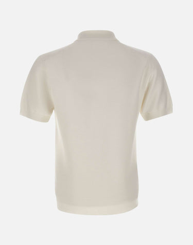 LACOSTE Polo in maglia di cotone WHITE Uomo 