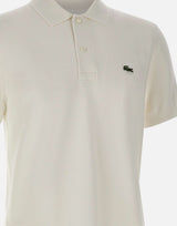 LACOSTE Polo in maglia di cotone WHITE Uomo 