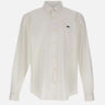 LACOSTE Camicia regular fit in popeline WHITE Uomo 