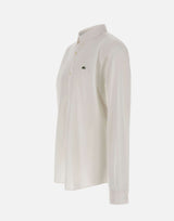 LACOSTE Camicia regular fit in popeline WHITE Uomo 
