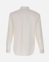 LACOSTE Camicia regular fit in popeline WHITE Uomo 