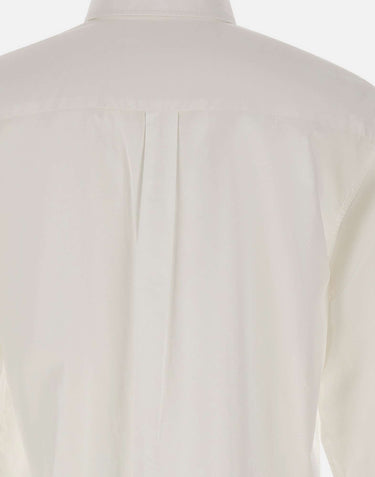 LACOSTE Camicia regular fit in popeline WHITE Uomo 