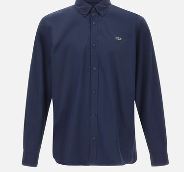 LACOSTE Camicia regular fit in popeline BLUE Uomo 