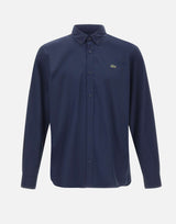 LACOSTE Camicia regular fit in popeline BLUE Uomo 