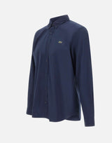 LACOSTE Camicia regular fit in popeline BLUE Uomo 