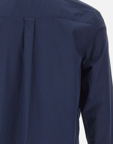 LACOSTE Camicia regular fit in popeline BLUE Uomo 