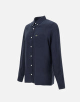 LACOSTE Camicia in lino BLUE Uomo 