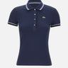 LACOSTE Polo slim fit con bordo a contrasto BLUE Donna 