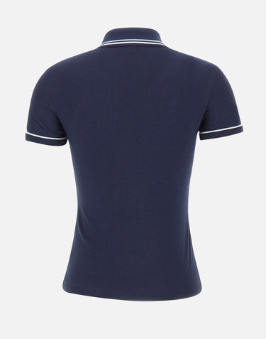 LACOSTE Polo slim fit con bordo a contrasto BLUE Donna 