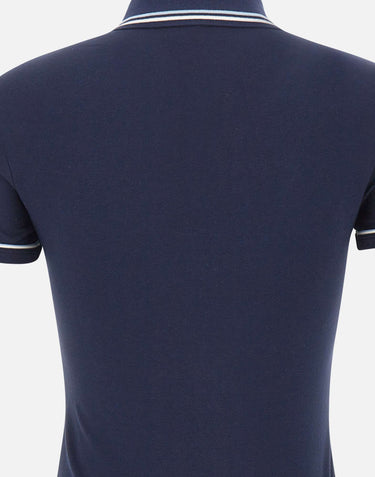 LACOSTE Polo slim fit con bordo a contrasto BLUE Donna 