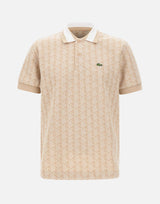 Polo in jacquard con monogramma DH1417 8GI LACOSTE 