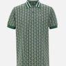Polo in jacquard con monogramma DH1417 D1R LACOSTE 