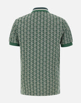 Polo in jacquard con monogramma DH1417 D1R LACOSTE 
