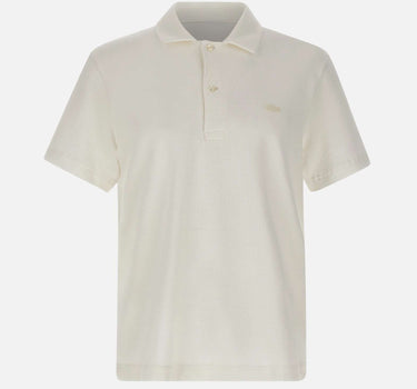 LACOSTE Polo testurizzata classic fit WHITE Uomo 