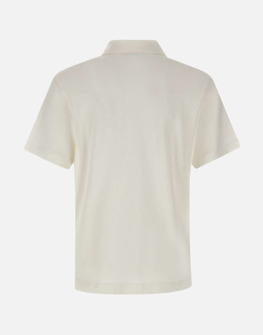 LACOSTE Polo testurizzata classic fit WHITE Uomo 