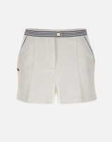 LACOSTE Shorts in piqué WHITE Donna 