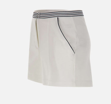 LACOSTE Shorts in piqué WHITE Donna 