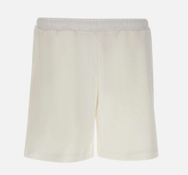 LACOSTE Shorts in jersey testurizzato WHITE Uomo 