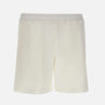 LACOSTE Shorts in jersey testurizzato WHITE Uomo 