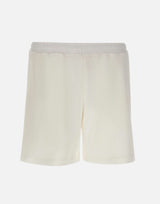 LACOSTE Shorts in jersey testurizzato WHITE Uomo 