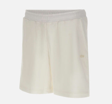 LACOSTE Shorts in jersey testurizzato WHITE Uomo 