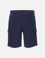 LACOSTE Shorts cargo in cotone felpato BLUE Uomo 