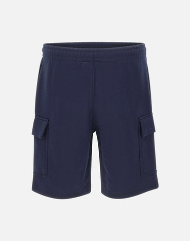 LACOSTE Shorts cargo in cotone felpato BLUE Uomo 