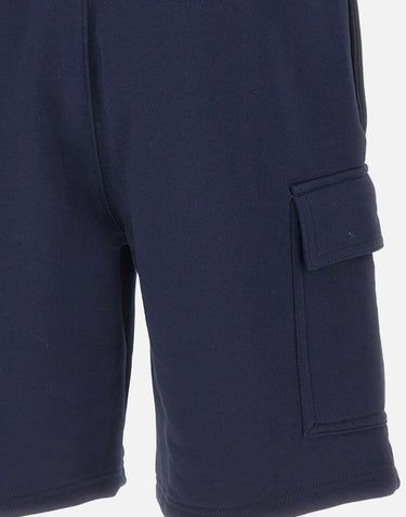 LACOSTE Shorts cargo in cotone felpato BLUE Uomo 