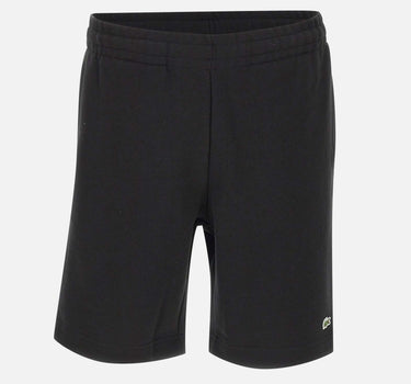 LACOSTE Shorts in tessuto felpato BLACK Uomo 
