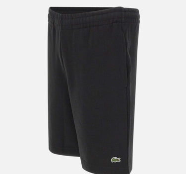LACOSTE Shorts in tessuto felpato BLACK Uomo 