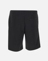 LACOSTE Shorts in tessuto felpato BLACK Uomo 