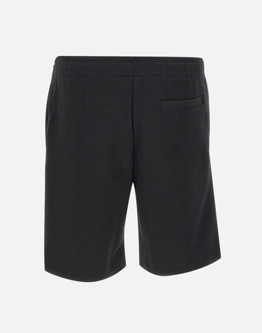 LACOSTE Shorts in tessuto felpato BLACK Uomo 