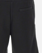 LACOSTE Shorts in tessuto felpato BLACK Uomo 