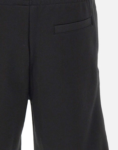 LACOSTE Shorts in tessuto felpato BLACK Uomo 