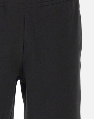 LACOSTE Shorts in tessuto felpato BLACK Uomo 