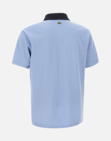 LACOSTE Polo classic fit con stemma Light Blue Uomo 
