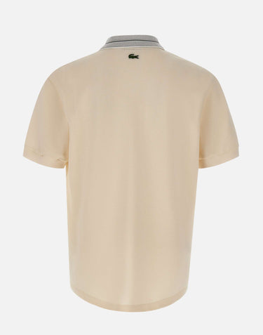 LACOSTE Polo classic fit con stemma BEIGE Uomo 