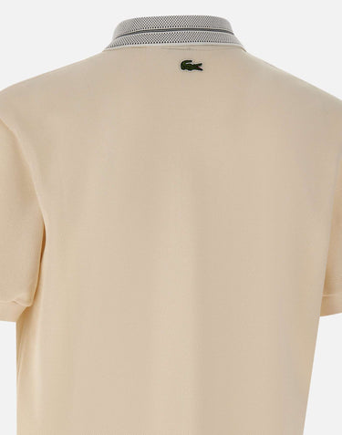 LACOSTE Polo classic fit con stemma BEIGE Uomo 