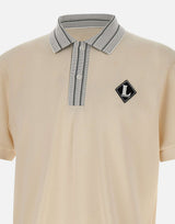 LACOSTE Polo classic fit con stemma BEIGE Uomo 