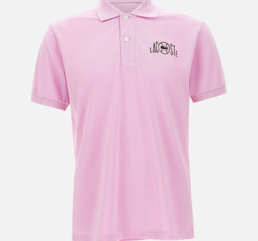 LACOSTE Polo classic fit con logo grafico Pink Uomo 