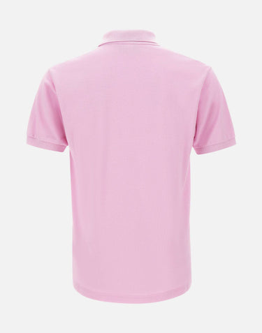 LACOSTE Polo classic fit con logo grafico Pink Uomo 