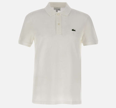 LACOSTE Polo in cotone WHITE Uomo 