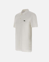 LACOSTE Polo in cotone WHITE Uomo 