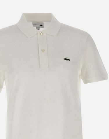 LACOSTE Polo in cotone WHITE Uomo 