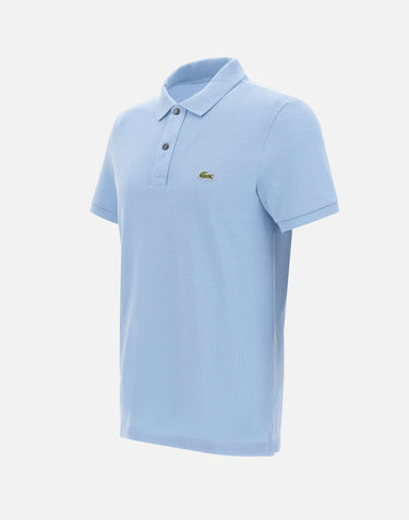 LACOSTE Polo in cotone Light Blue Uomo 