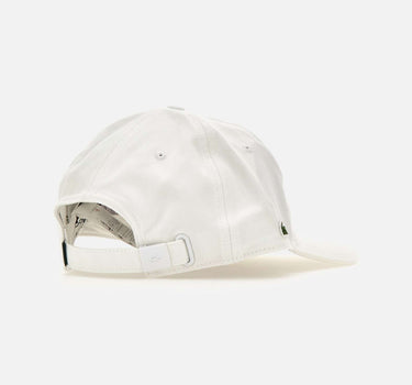 LACOSTE Cappello da baseball in twill di cotone WHITE Unisex 