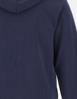 LACOSTE Felpa in cotone con zip e cappuccio BLUE Uomo 