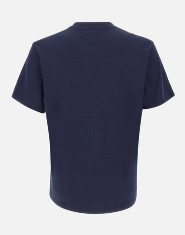 LACOSTE T-shirt in cotone con taschino BLUE Uomo 