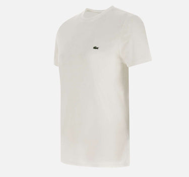LACOSTE T-shirt in cotone pima WHITE Uomo 